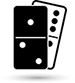 black domino icon