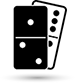 black domino icon